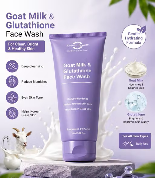 Goat Milk and Glutathione Brightening Face Wash