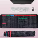 Keyboard Shortcut Desk Mat Anti-Slip Mouse Pad 800x300x2mm