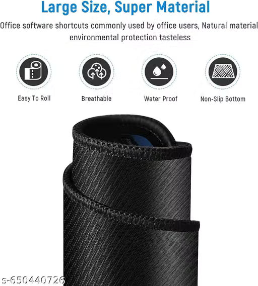 Keyboard Shortcut Desk Mat Anti-Slip Mouse Pad 800x300x2mm