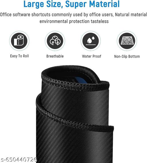 Keyboard Shortcut Desk Mat Anti-Slip Mouse Pad 800x300x2mm