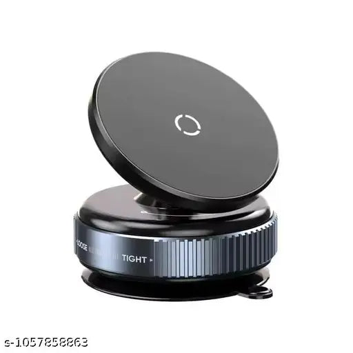 PM ( PACK OF 1 BLACK ) Fashion K009 Magnetic Phone Holder – 360° Adjustable Vacuum Suction Universal Suction Cup Mount, Hands-Free Mobile Stand for Car, Gym, Shower, Mirror Mobile Holder Compatible