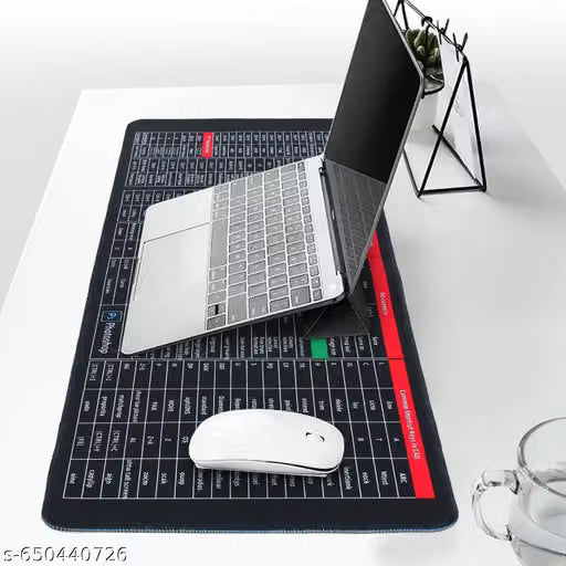Keyboard Shortcut Desk Mat Anti-Slip Mouse Pad 800x300x2mm
